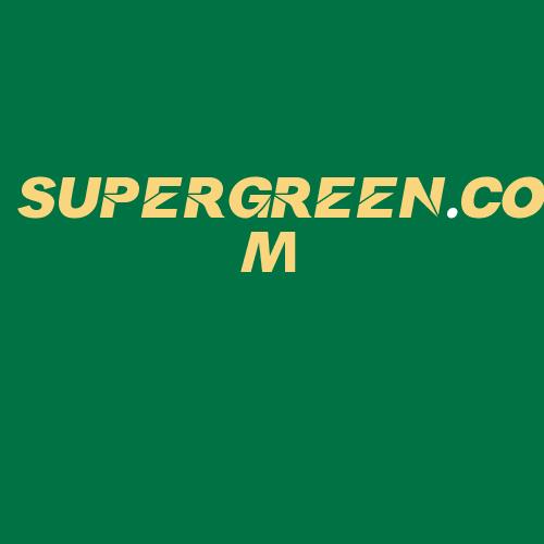 Logo da SUPERGREEN